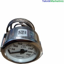 PremiumPort Ø60MM Kapiler Borulu Gaz Dolgulu Sıcaklık Ölçer 2m Kablo Göstergeli