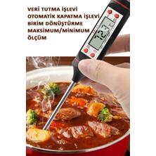 PremiumPort Dijital Termometre, Pasta ve Gıda Sıcaklık Ölçer, Çok Fonksiyonlu Ölçüm