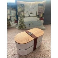 Özbience 500ML Ahşap Kapaklı Saklama Kabı Seti, Şık ve Pratik Mutfak Çözümü