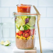 Özbience Salata Seti, 850 ml ve 80 ml Kapasiteli, Pratik ve Kullanışlı Güzel Tasarım