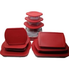 Özbience Kırmızı Kapkalı 9 Parça Borcam Çeyiz Seti, Şık ve Kullanışlı Ürünler