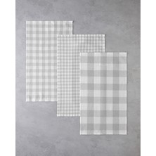 English Home Dyna Pamuk 3'lü Kurulama Bezi 30x50 cm Gri