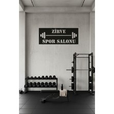 Grandmix Kişiye Özel Isimli Spor Salonu Logolu Metal Tablo Gym Duvar Tabelası