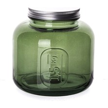 Özbience Büyük 1.5 kg Yeşil Kavanoz, Şık ve Dayanıklı Saklama Kabı