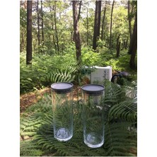 Özbience Pratik 2 Parça Saklama Kabı Kavanoz Seti, 1230CC, Güvenle Saklayın