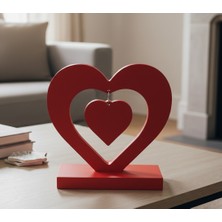 Safir Design Sevgililer Günü Hediyesi Minimalist Kalp Standı - Şık Ev Dekoru - Sevgiyle Dolu Kalp