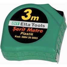 PremiumPort Elta 5 Metre Plastik Şerit Metre, Dayanıklı ve Kullanışlı Ölçüm Aracı