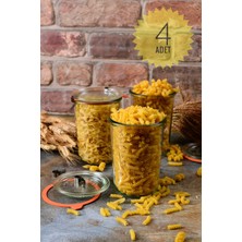 Özbience 850 ml Cam Saklama Kavanoz Seti - 4 Adet, Şık ve Dayanıklı Mutfak Gereci