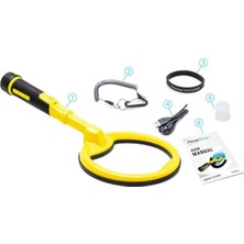 PremiumPort El Tipi Dedektör, 20CM Başlıklı, Güçlü ve Hassas Metal Arama Cihazı