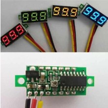 PremiumPort Küçük Dijital Voltmetre Kırmızı Panel Dc 4.7V-30V Ölçüm Aleti