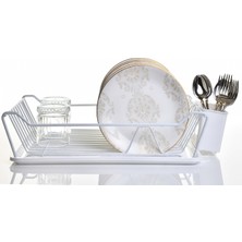 Özbience Beyaz Paslanmaz Tek Gözlü Tabaklık, Şık ve Fonksiyonel Eşyalar