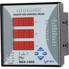 PremiumPort Reaktif Güç Kontrol Rölesi 12 Kademeli, Güç Yönetimi Elektronik Cihazı