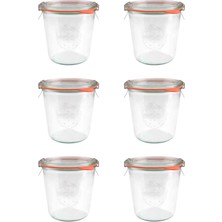 Özbience Cam Saklama Kabı Seti 580 Ml, 6'lı, Sağlıklı ve Dayanıklı Mutfak Gereçleri