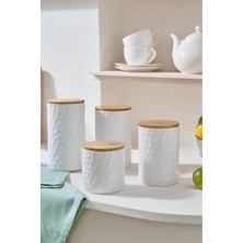 Özbience Vakumlu Kapaklı 4'lü Baharat Takımı, Şık ve Pratik Mutfak Seti