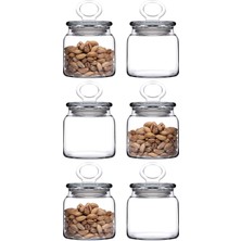 Özbience 6'lı Cam Kapaklı Küçük Kavanoz Seti, 575CC, Pratik ve Şık Depolama