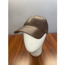 Hamze %100 Kuzu Derisi Günlük Deri Şapka Cap