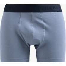 Brooks Brothers Siyah - Beyaz - Gri Erkek Boxer BBFW25MBR001