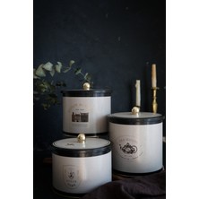 Özbience ERB31V3 Yuvarlak Kutu Ø175, Topuz Kulp, 3'lü Set, Şık ve Kullanışlı