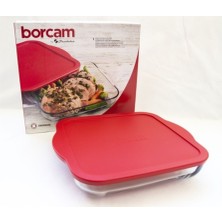 Özbience Kare Borcam Tepsi 31.8X28.3 Cm, 3200 Cc, Dayanıklı ve Şık Tasarım