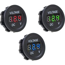 PremiumPort Mini Dijital Voltmetre, 75V Dc, Mavi, LED Panel, Güçlü ve Hassas Ölçüm