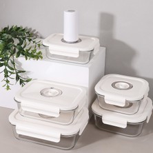 Özbience Vakumlu Cam Saklama Kabı, Hava Geçirmez, Güvenli ve Şık Tasarım