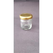 Özbience 50 Adet 40CC Sarı Kapaklı Minik Kavanoz Bal Saklama Kabı