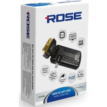 Rose Mini Scart Sd Dijital Uydu Alıcı, Kompakt ve Kaliteli Görüntü Keyfi