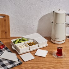 Özbience Set Içeriği: 11 Parça Kahvaltılık Tabağı ve Tepsili Sunumlar