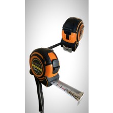 PremiumPort Dayanıklı Kauçuk Korumalı Çelik Şerit Metre 5m 25MM, Pratik Kullanım