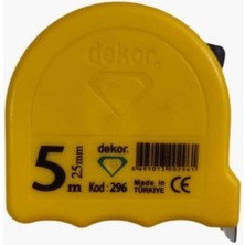 PremiumPort Yüksek Hassasiyetli 5 M x 25 mm Metal Şerit Metre, Pratik ve Dayanıklı