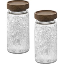 Özbience Vintage 4 Cam 2'li Kavanoz Seti, Şık ve Kullanışlı Depolama Çözümü