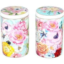 Özbience Peony Bone 2'li Kavanoz Seti, 750ML, Şık ve Dayanıklı Saklama Çözümü