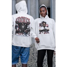 Fuddy Moda Unisex K-Dot Kendrick Lamar Sırt Baskılı Kapüşonlu Sweatshirt, Oversize Rap Temalı Hoodie