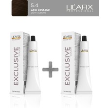 Lil'afix 2'li Exclusive Colour Tüp Boya 60 ml 5.4 Açık Kestane