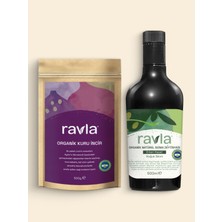 Ravla 2'li Ürün - Kuru İncir 500g / Organik Erken Hasat  Zeytinyağı – İçimlik 500 ml