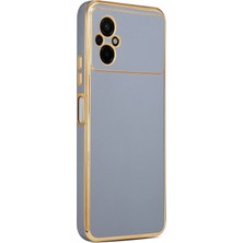 Techno Guru Poco M5 Kılıf Parlak Yapılı Barko Premium Silikon Kapak