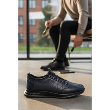 Enoch Hakiki Deri Lastikli Bilekli Erkek Sneaker Ayakkabı Ortopedik Taban