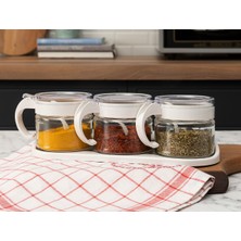 Özbience Renkli 3’lü Baharatlık Takımı, Şık ve Kullanışlı Mutfak Aksesuarı