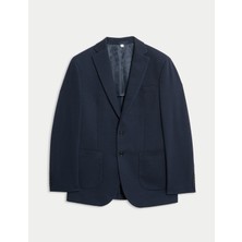 Marks & Spencer Tailored Fit Jersey Dokulu Blazer Ceket