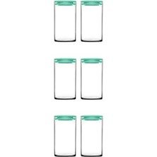 Özbience Turkuaz Kapaklı Vakumlu Kavanoz Seti, 730CC, 6'lı, Şık ve Kullanışlı