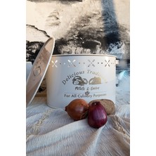 Özbience Iki Bölmeli Metal Patates ve Soğan Kovası, Krem, 18 L