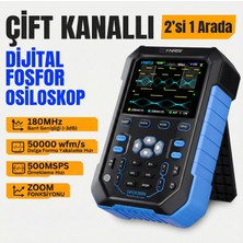 Fnirsi DPOX180H 2x180mhz - 3DB 50000wfms/s Dijital Osiloskop + 20mhz Sinyal Jeneratörü