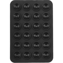 Techaks Kare Öpücüklü 03 Çift Taraflı Silikon Tutucu 5,50CM x 8cm - Siyah