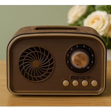 Allians Mini Boy Retro Bluetooth Radyo Hoparlör, Klasik Tasarım, Kablosuz Bağlantı