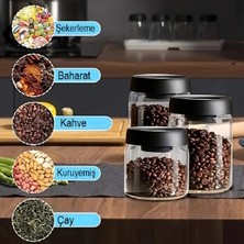 Özbience Vakumlu Borosilikat Saklama Kabı 1200 Ml, Güvenli ve Dayanıklı Saklama