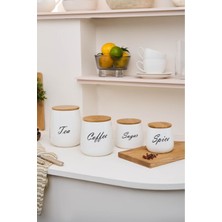 Özbience Pratik ve Şık 4'lü Vakumlu Baharat Saklama Seti