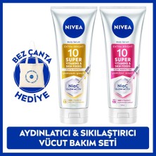 Nivea SPF15 Süper10 Serum Etkili Vücut Losyon 170 ml Tüm Cilt Tipleri İçin Nemlendirici ve Çanta Hediye