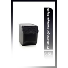 Özbience Siyah Patates ve Soğan Saklama Kabı 5.5 Litre, Pratik ve Şık Tasarım