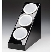 Özbience Polikarbonat Çatal Bıçak Kaşık 3'lü Stand, 20,8X41,5X41 cm