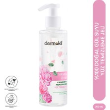 Dermokil %100 Doğal Gül Suyu Canlandırıcı Nemlendirici Yüz Temizleme Jeli 200 ml